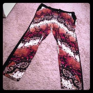 International Concepts Snake Print Harem Pants 2X